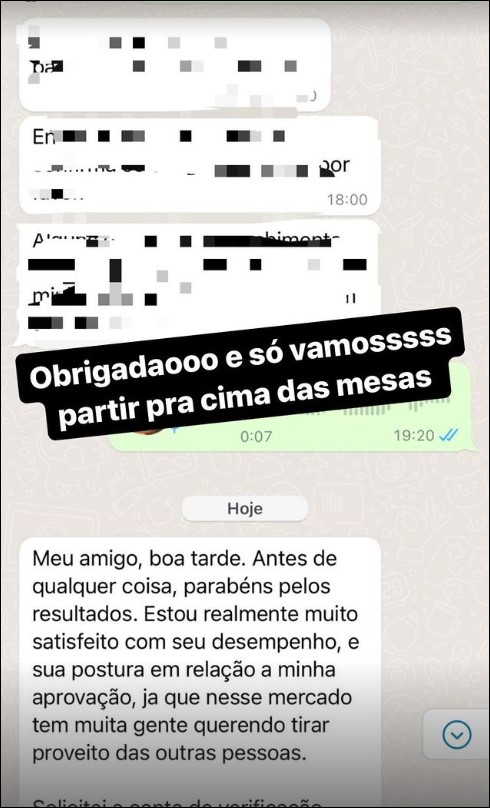 Depoimento de cliente